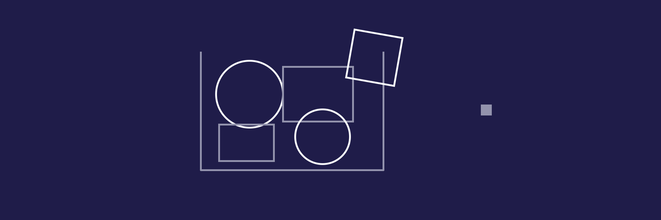 Several outlined shapes press against and beyond an open container on deep violet, representing team demand exceeding available capacity.