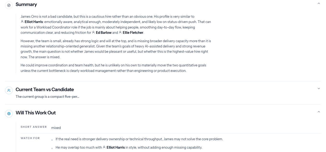 Cooperly candidates and hiring fit screen