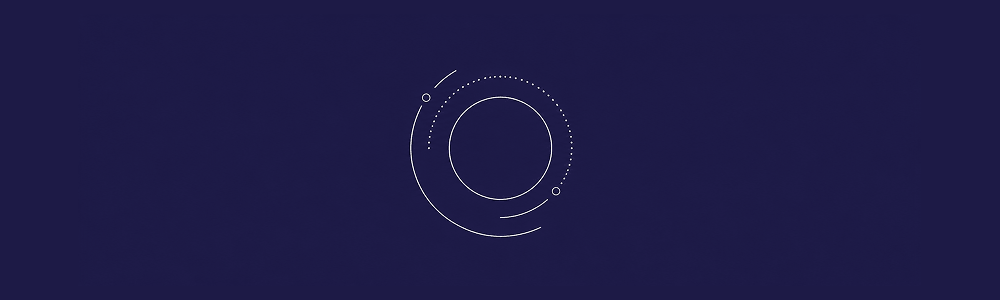 Abstract circular signal visual representing calm structure for communicating bad news and moving a team toward the next action.