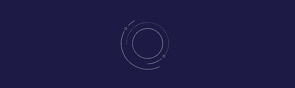 Abstract circular signal visual representing calm structure for communicating bad news and moving a team toward the next action.