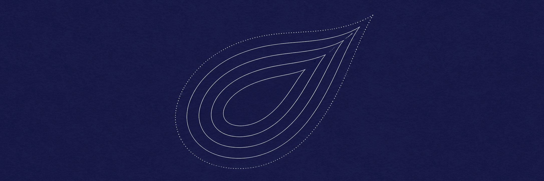 Dark blue abstract leaf-shaped signal lines representing hidden team problems becoming visible through early escalation.