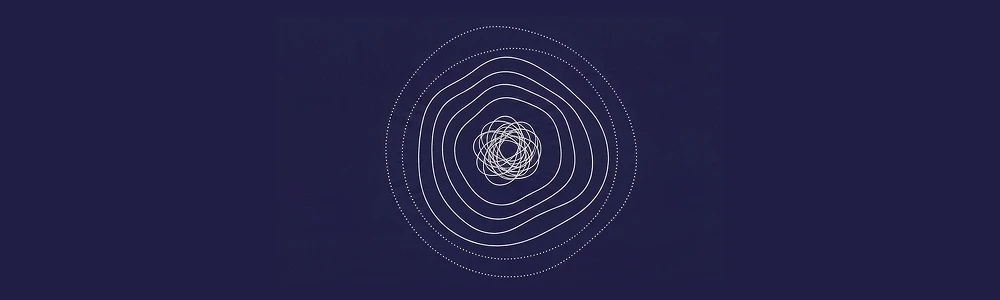 Abstract concentric line visual showing decision tension moving from a tangled centre into clearer boundaries.