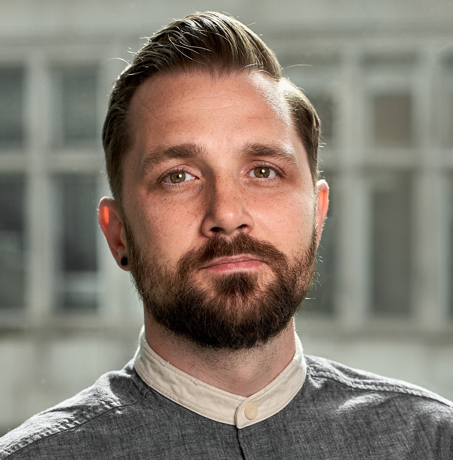 Customer testimonial portrait