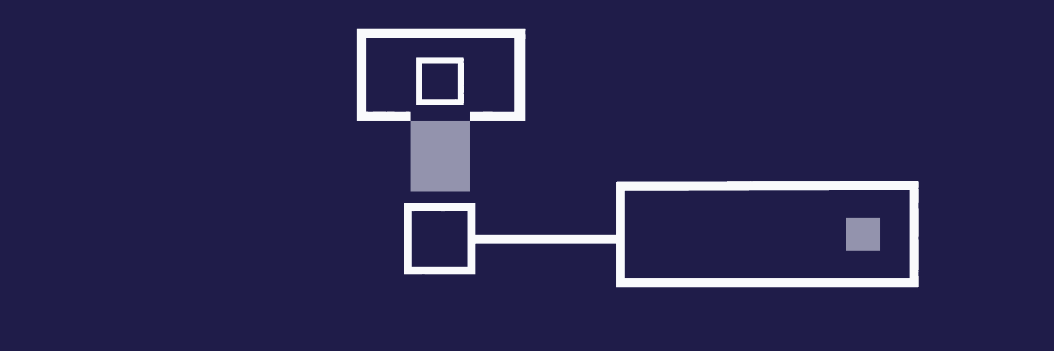 A ready white form meets a closed grey promotion gate while a bounded side route leads to a review point.